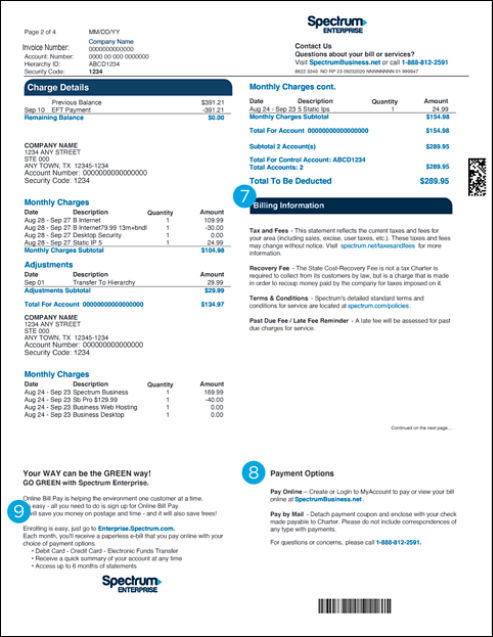 can you pay spectrum bill over the phone